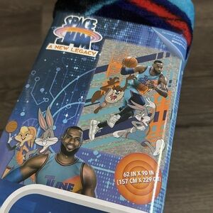 Space Jam Blanket with Blue and Red Design